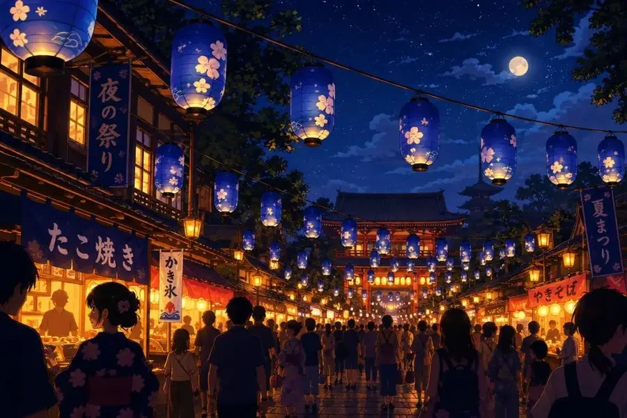 市集与节日 专题封面插画